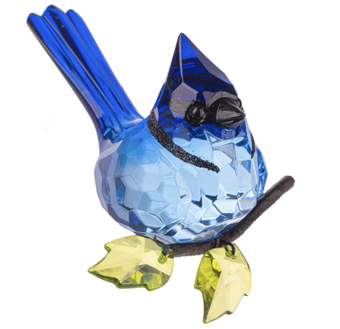 Ganz Acrylic Sitting Blue Jay Figurine 2.5"