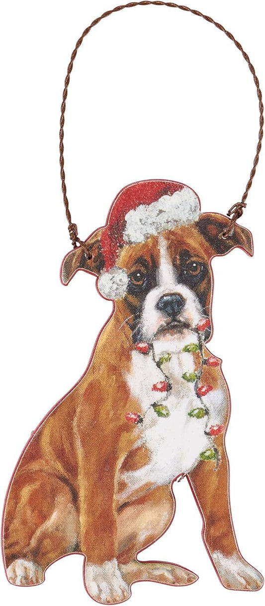Primitives By Kathy Boxer with Holiday Lights Wooden Christmas Ornament