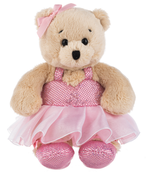 Ganz Wee Bears Ballerina Bear Costume Plush Stuffed Animal Toy, 6"