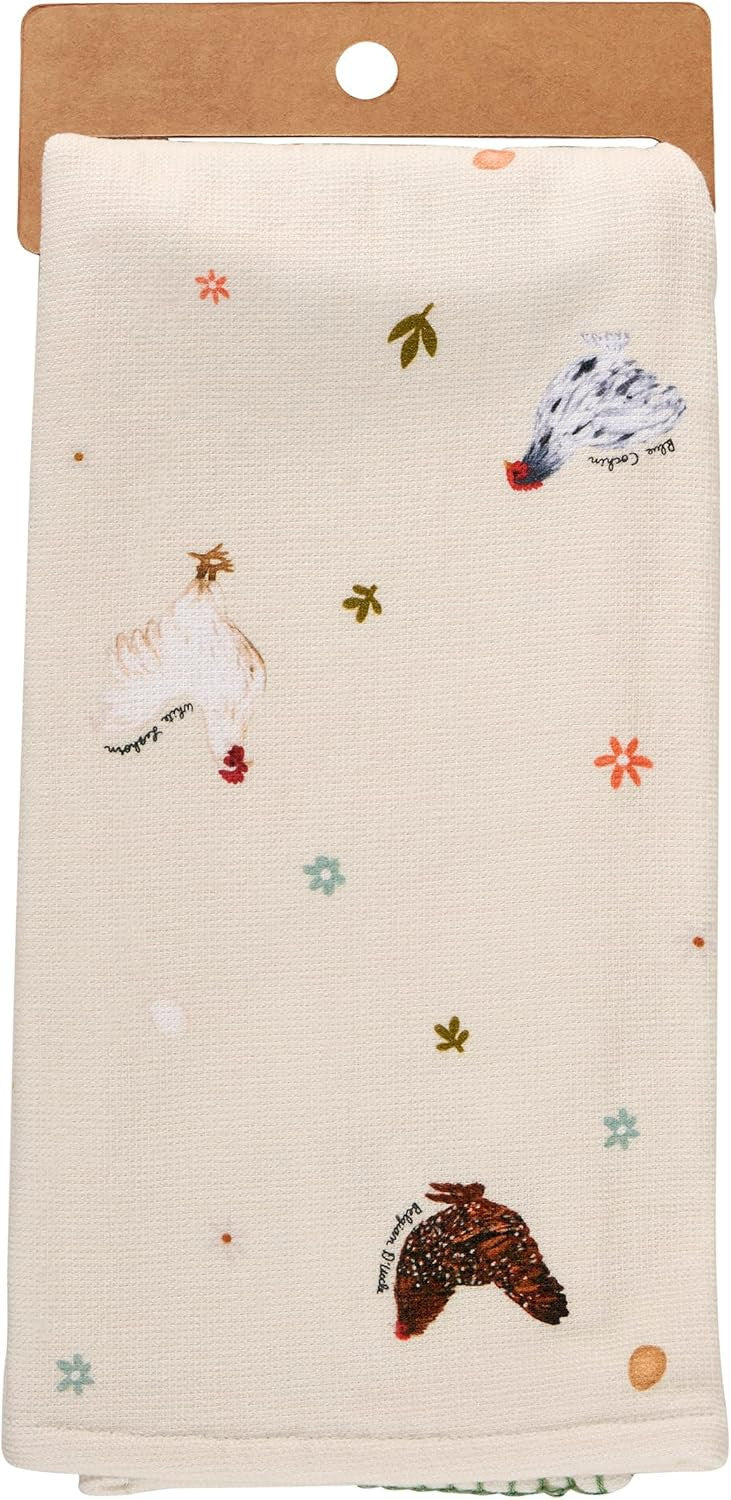 Primitives by Kathy For the Love of Chickens Kitchen Towel, 20"L x 28"W