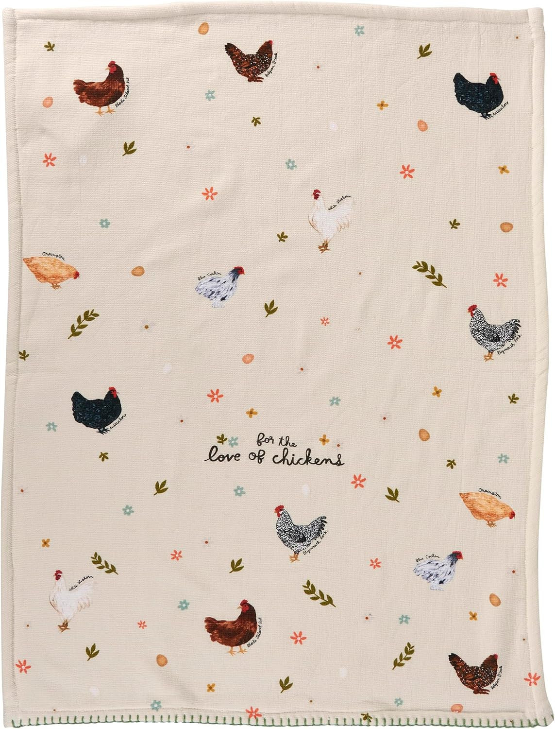 Primitives by Kathy For the Love of Chickens Kitchen Towel, 20"L x 28"W