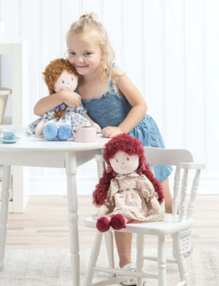 Ganz Beatrice Plush Stuffed Toy Rag Doll with Blond Hair, 20 inches