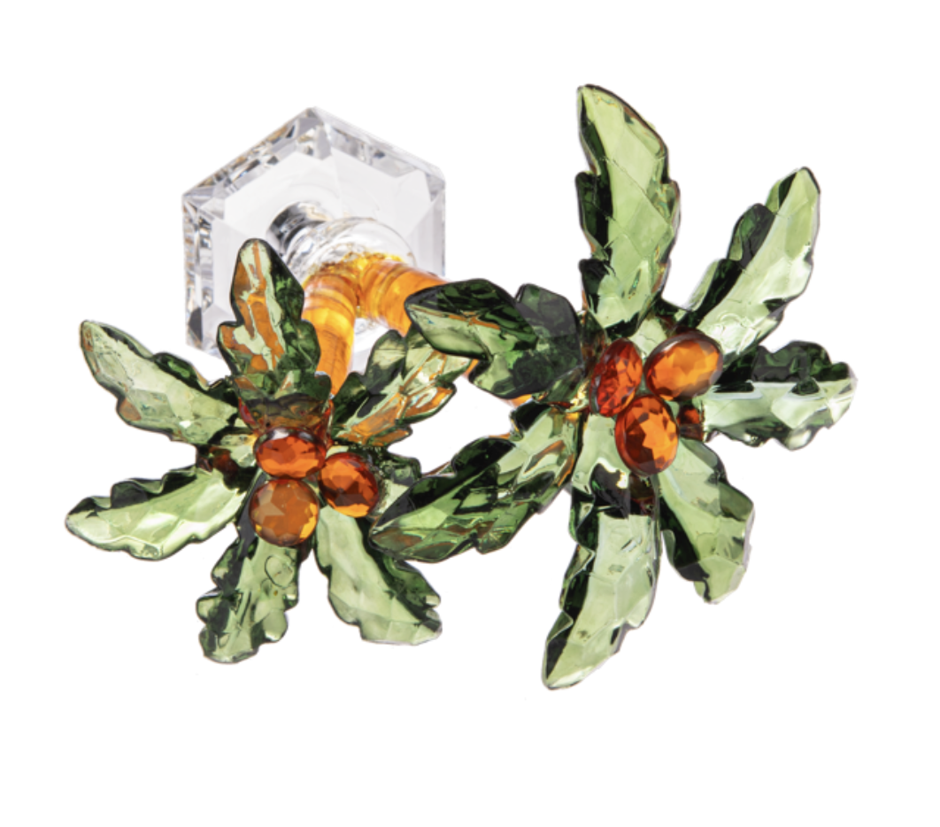 Ganz Acrylic Palm Tree with Coconuts Figurine, 3" high