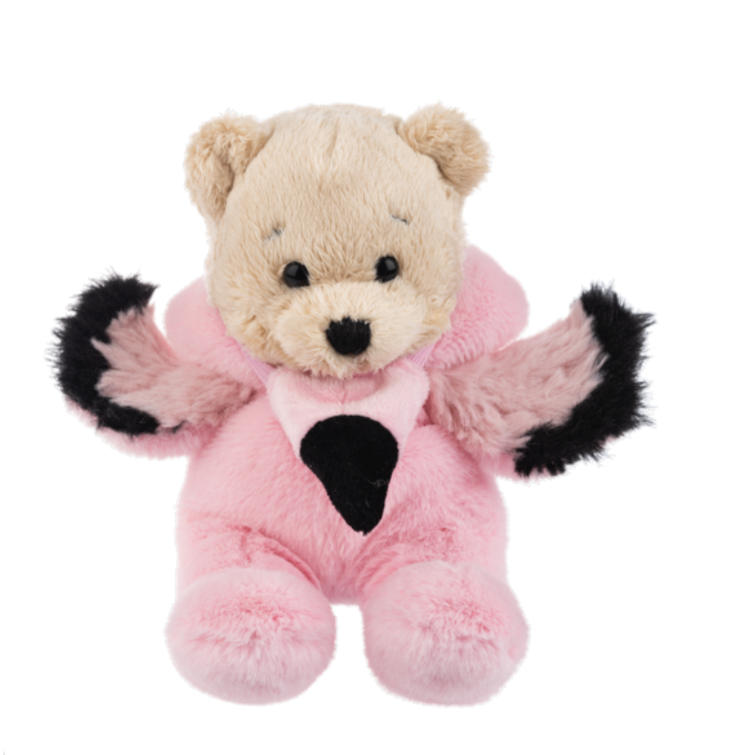 Ganz Wee Bears Flamingo Costume Plush Stuffed Animal Toy, 6"