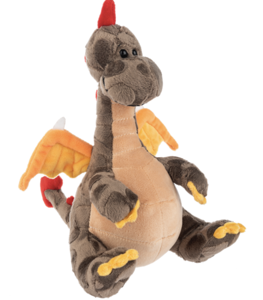 Ganz Dream Dragon Brown & Red w Wings Plush Stuffed Animal Toy,  9.5" - Flamey
