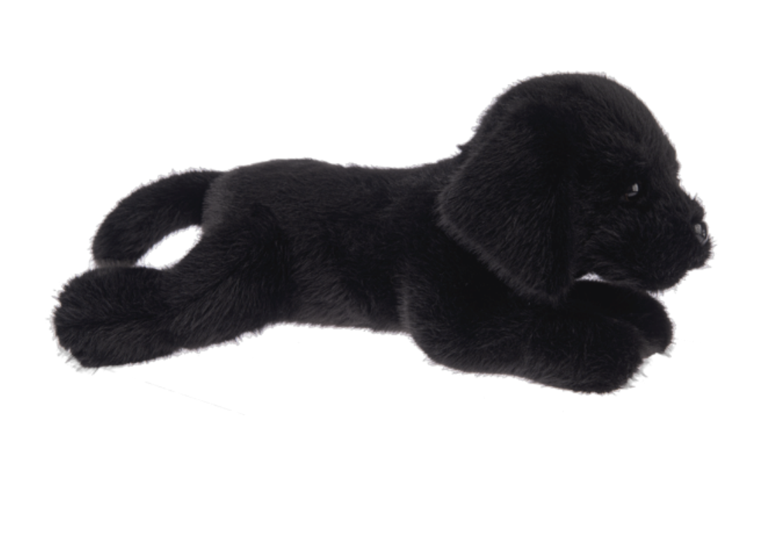 Hands on Ganz Biscuit Dog Black Labrador Lab Dog Plush Stuffed Animal Toy, 14"