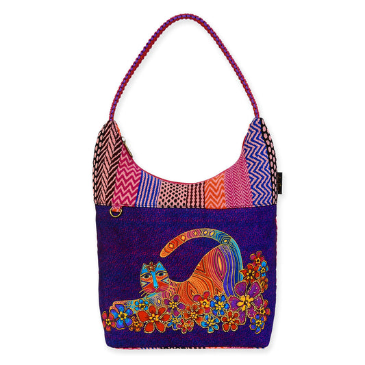 Sun'N'Sand Laurel Burch Catnificent Medium Scoop Tote Bag, 13.75 x 3.5 x 12''