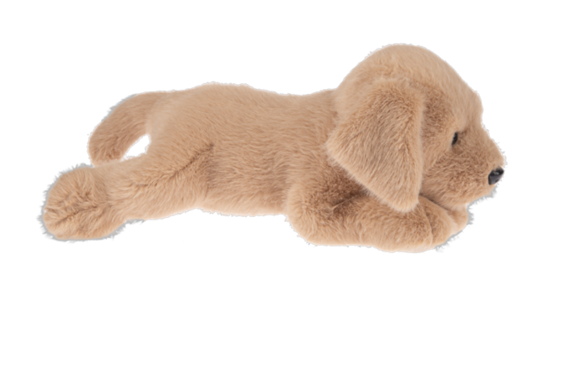 Hands on Ganz Biscuit Dog Yellow Labrador Lab Dog Plush Stuffed Animal Toy, 14"