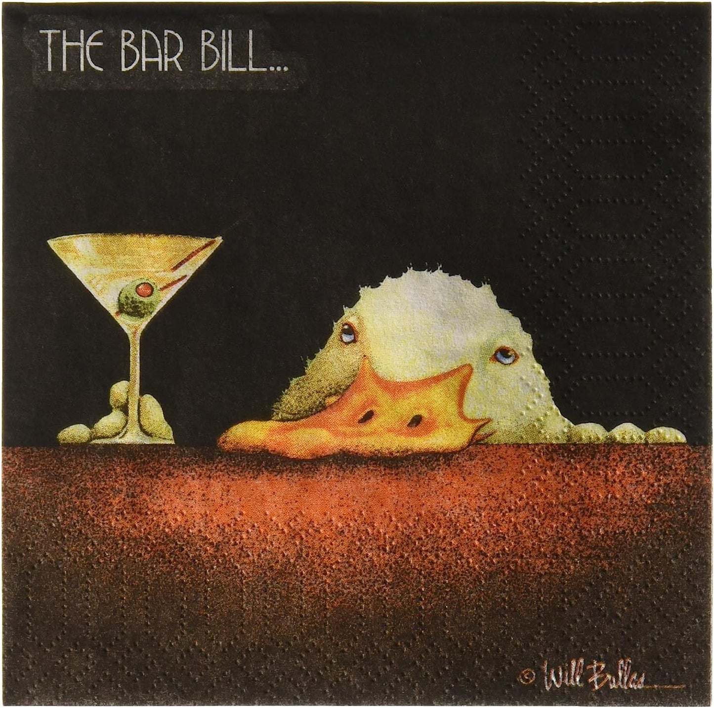 Paperproducts Design Bar Bill Beverage Napkin, Will Bullas-Cop Corp