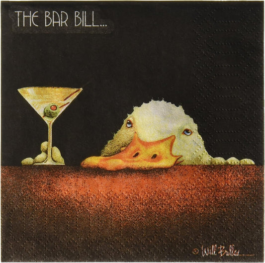 Paperproducts Design Bar Bill Beverage Napkin, Will Bullas-Cop Corp