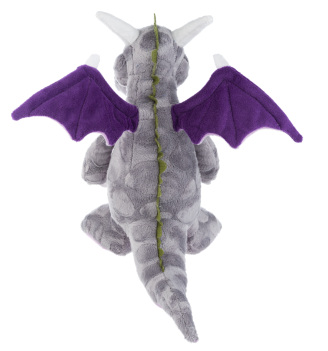 Ganz Dream Dragon Purple & Gray w Wings Plush Stuffed Animal Toy,  12"  - Blaze