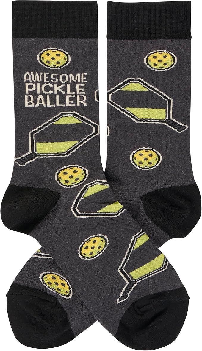 Primitives by Kathy Awesome Pickleballer Socks, One Size, Unisex
