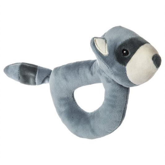 Mary Meyer Leika Baby Rattle, 6-Inches, Little Raccoon