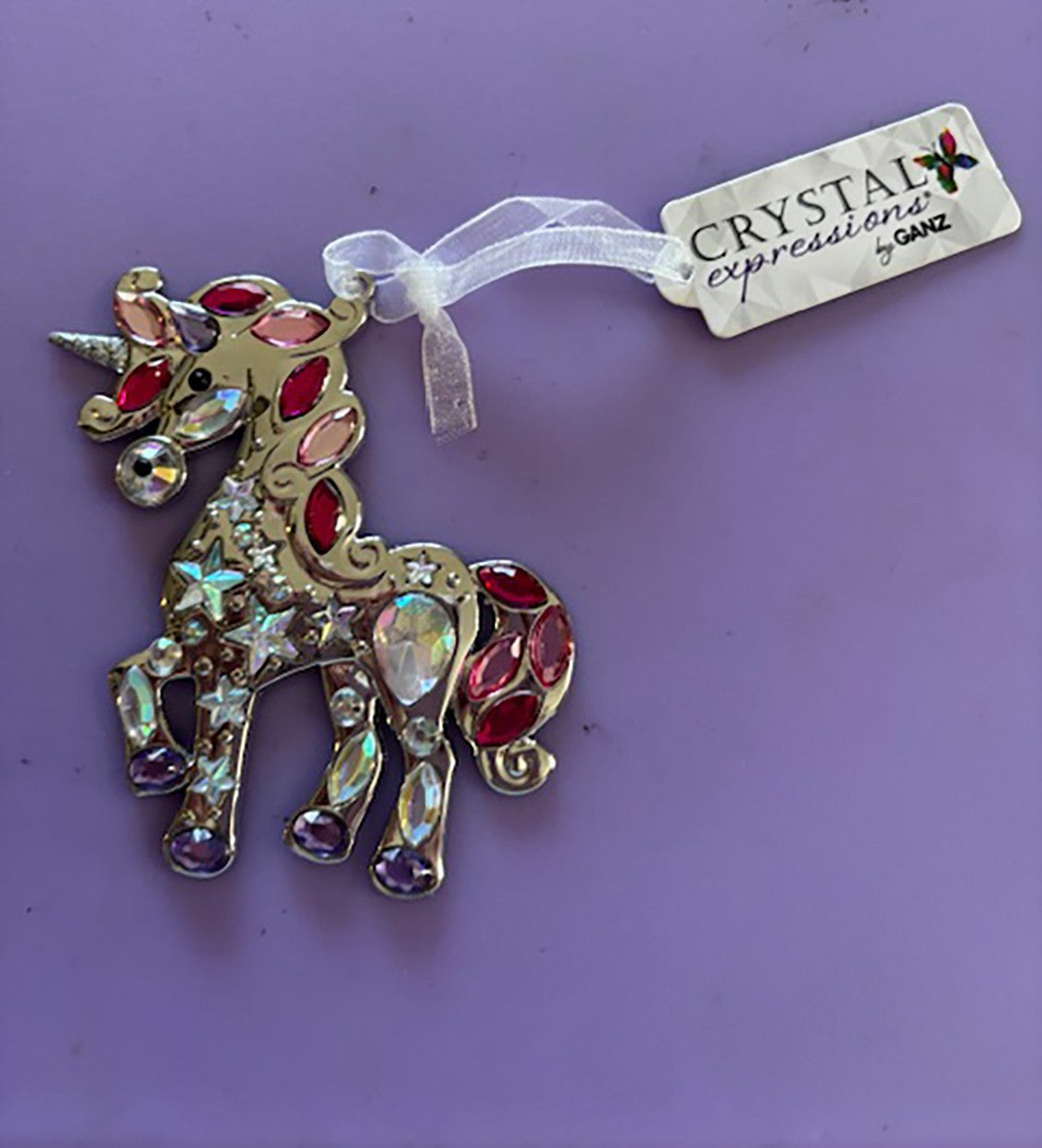 Ganz ACRY-641 Unicorn Hanging Ornament, 3-inch, Acrylic