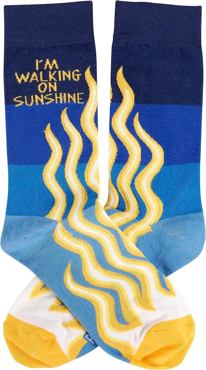 Primitives by Kathy - I'm Walking On Sunshine Unisex Socks, One Size