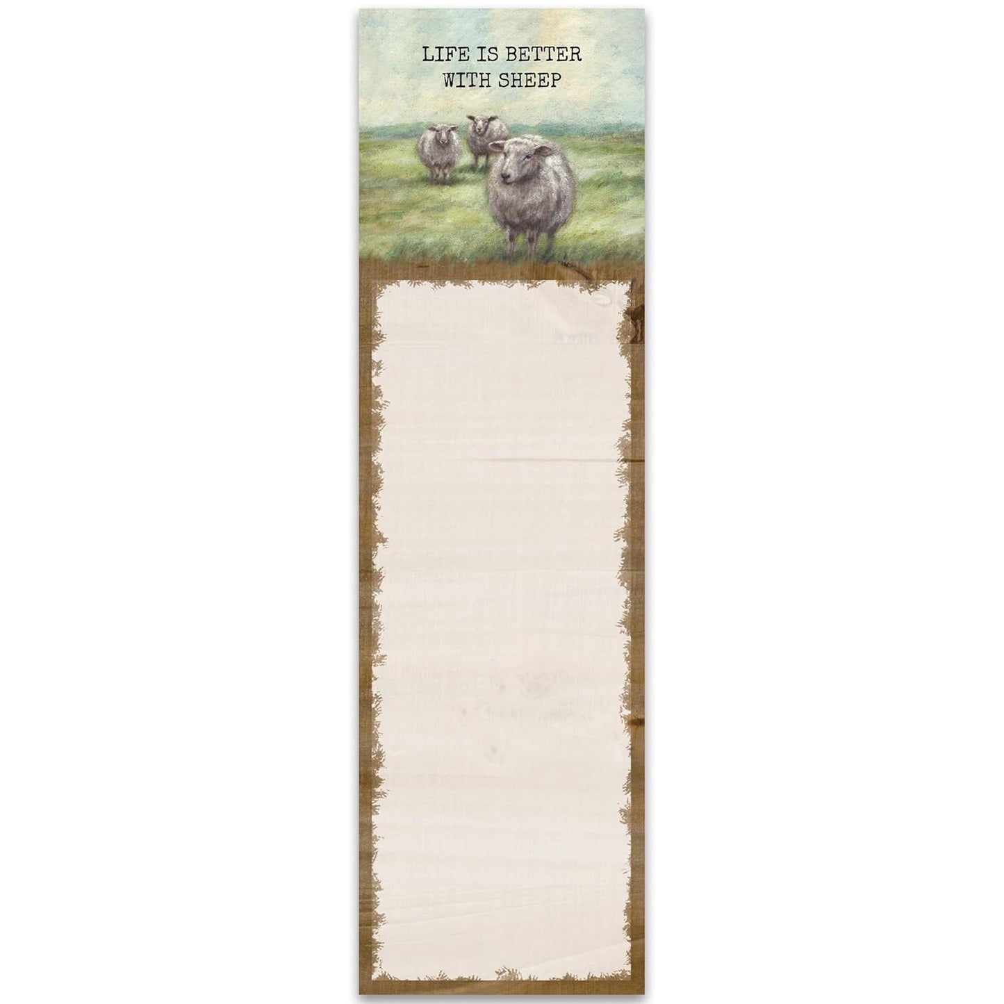 Primitives by Kathy - "Life is Better With Sheep" List Pad